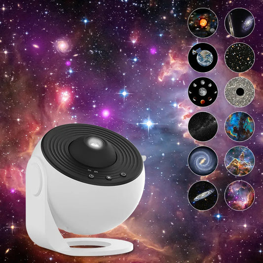 Twilight Wonder: 360° Celestial Projection Lamp - Transform Any Space into a Stellar Universe! Perfect for Kids' Bedrooms, Ideal Valentine's Day Gift or Wedding Décor