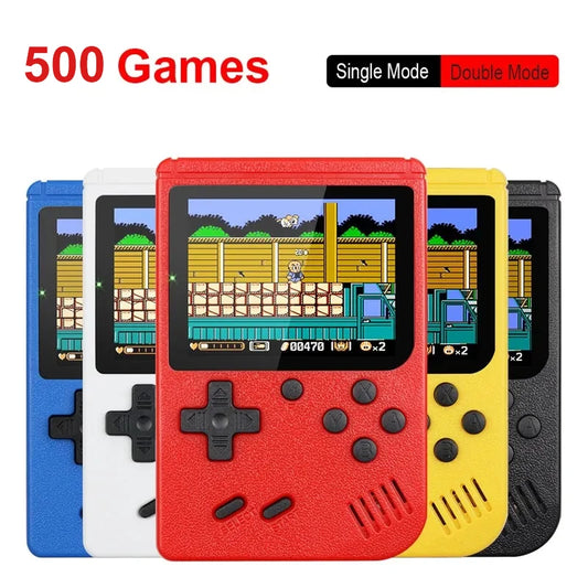 Retro Wave™ Portable Mini Handheld Video Game Console 8-Bit 3.0 Inch Color LCD  Color Game Player Built-in 500 games